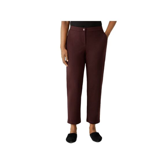 EILEEN FISHER Womens Purple Evening Cropped Pants M